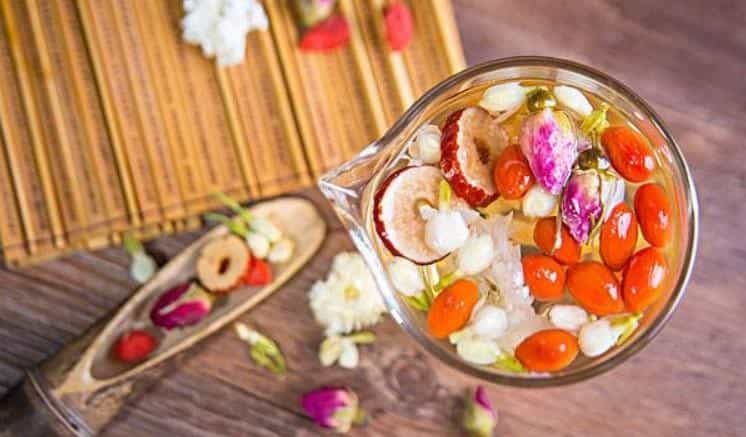 红枣枸杞菊花玫瑰花茶的功效与作用