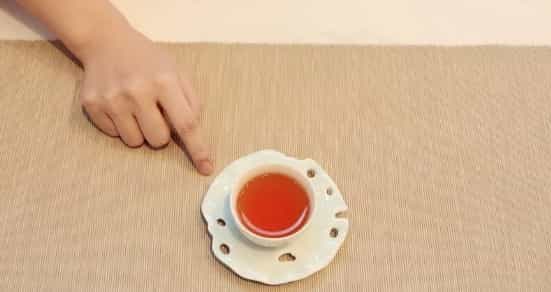女士喝茶的握杯方式